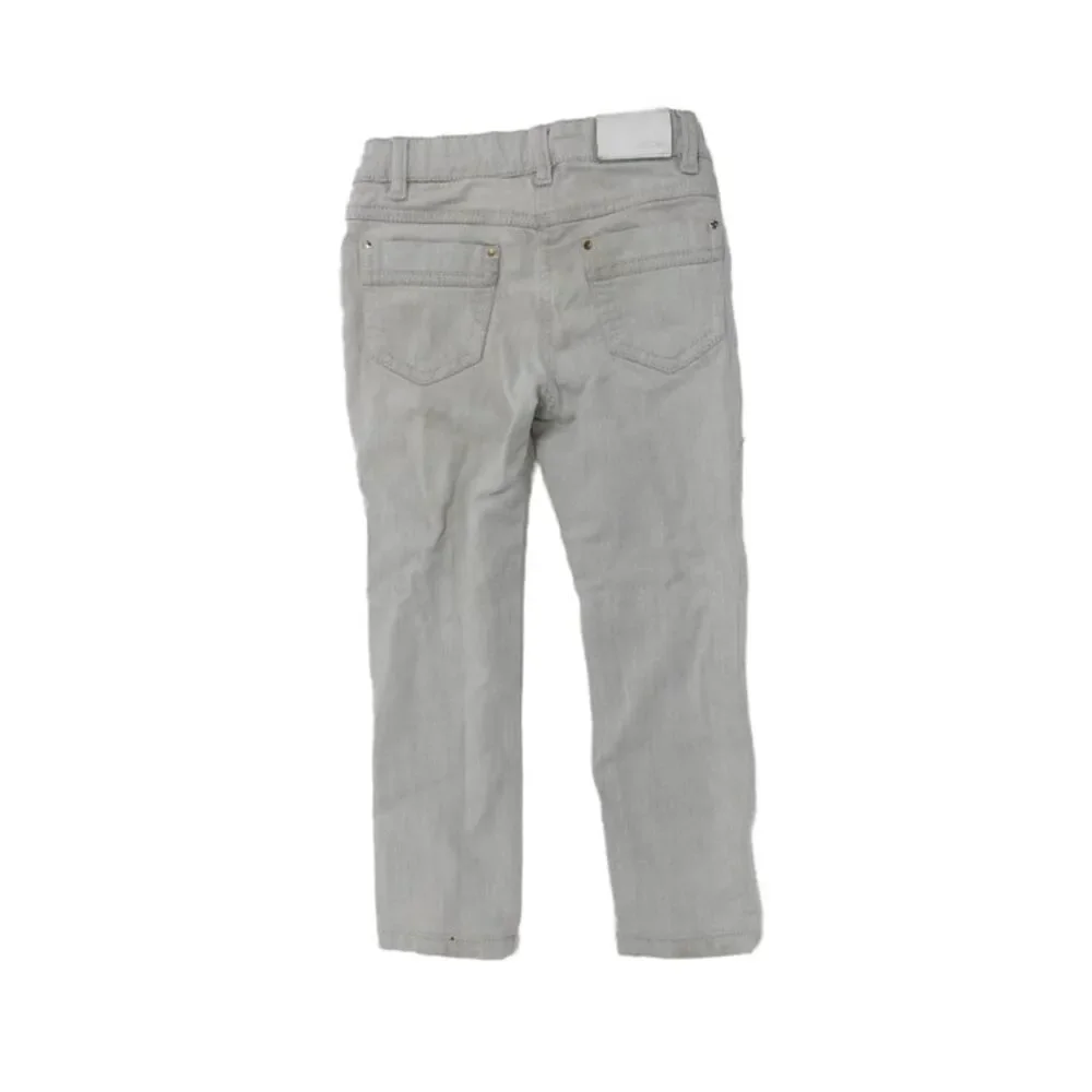 Chloe Girls Zipper Fly Straight Leg Jeans Gray Denim Size 4